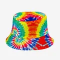 Vibrant rainbow tie-dye bucket hat for outdoor sun protection and stylish wear - M (56-58cm) / Rainbow Tie-dye (4)