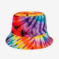 Vibrant multi-color tie-dye bucket hat for effective outdoor sun protection and style - M (56-58cm) / High Saturation Rainbow Tie-dye (6)