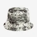 Stylish black and white tie-dye bucket hat with graffiti pattern for outdoor sun protection - M (56-58cm) / Black White Modern Tie-dye (18)