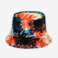 Colorful tie-dye bucket hat for outdoor sun protection, vibrant graffiti print - M (56-58cm) / Colorful Vibrant Tie-dye (27)