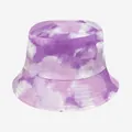 Vibrant purple and white tie-dye bucket hat for outdoor sun protection and style - M (56-58cm) / Purple White Cloud Tie-dye (29)