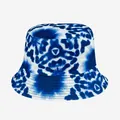 Professional blue and white tie-dye bucket hat with stylish sun protection design - M (56-58cm) / Blue White Trendy Tie-dye (35)