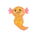 Cute orange glittery axolotl squishy toy for stress relief and sensory play fun - Orange Axolotl Maltose Style