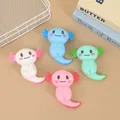 Colorful set of cute axolotl squishy toys designed for stress relief and slow rebound fun - Pink Axolotl Flour Style