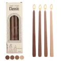30cm Morandi Braun Farbverlauf Stabkerzen Set für romantische Dinner - Braun-Serie (30锥杆咖色系4支)