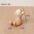 Cute resin monkey figurine ornament for home and garden decor 4x3.5cm - Happy Monkey (11)
