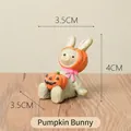 Adorable handcrafted pumpkin rabbit resin figurine for Halloween home table decor - Pumpkin Bunny (49)