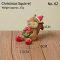 Cute Christmas squirrel resin figurine for festive desk decoration - Christmas Squirrel (62)