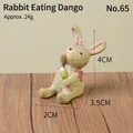 Resin bunny figurine eating dango No. 65 variant ornament 4cm height - Bunny Eating Dango (65)