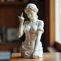 Funny resin Vienna Goddess statue with middle finger gesture home decor ornament - Vienna Goddess Statue Style F