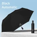 Parapluie automatique noir anti-UV pour soleil et pluie avec ouverture en un clic - Mise À Niveau Automatique 8 Os Uv - Noir