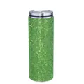 Vaso de acero inoxidable de 20 oz cubierto de brillantes diamantes de imitación verdes - 20oz Con Pajita / Verde