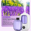 Diffusore automatico di fragranze bianco con boccetta di olio essenziale alla lavanda - Lavanda (Diffusore E Olio Essenziale)