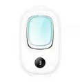 Automatic white essential oil aroma diffuser with digital LED display and touch control - Digital Display Diffuser Only (Without Bottle and Perfume)