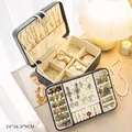 Navy blue multi-layer jewelry organizer box with watch pillows, 24x16.5x9cm size. - Light Luxury Style (Including 2 Watch Pillows) / 24cmx16.5cmx9cm / Sapphire Blue