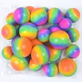 Colorful rainbow striped squeeze stress balls for anxiety relief and sensory fidget play - Rainbow Flour Ball