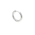 Orecchini a cerchio in acciaio inossidabile 316L argento lucido e liscio per donna - Spessore 2,0 mm / 8mm / Color Acciaio