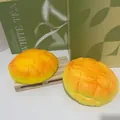 Realistisches PU langsam aufsteigendes Melon Bun Brot Squishy Spielzeug gegen Stress - Jedes Ananasbrötchen (verpackt In Einem Opp-beutel) Hat Einen Durchmesser Von 10 Cm.