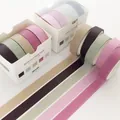 Muted pastel color washi tape set 5 rolls for DIY journaling and craft decoration - Night Dance