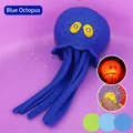 Blue octopus light-up bath toy for children with water spray feature - Light-up Style / Blue