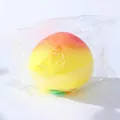 Giocattolo antistress squishy pesca sfumatura giallo rosa confezionato in sacchetto di plastica - Pesca Gialla