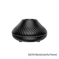 Umidificatore diffusore di aromi DQ705 nero portatile con effetto fiamma colorata - DQ705 Nero (Fiamma Colorata)