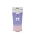 Insulated 304 stainless steel coffee mug with purple to pink gradient finish and push lid - 380ml / Gen 1 Gradient Style / Gradient Purple