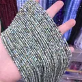2-3mm natural stone tiny square beads for DIY jewelry making accessories - 57-Hubei Turquoise (Natural)