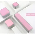 Premium velvet jewelry gift packaging boxes in pink and grey for rings and necklaces - Pink-Grey Pendant Box
