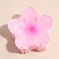 Süße rosa Farbverlauf Blumen Haarklammer für elegante Frisuren und Alltag - Gradient Rosarot