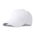 Premium minimalist white suede baseball cap for sun protection and daily outdoor wear - Adjustable / White