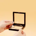 Portable black square 3D floating frame jewelry display box with transparent PE film - PE Suspension Display Box Only (70x70x20mm)