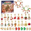Christmas advent calendar DIY bracelet jewelry set with 24 festive charms for kids - RC484 Gold Series 31-Day Christmas Blind Box / Gold