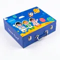 Set di cancelleria d'arte da 220 pezzi a tema astronauta blu per bambini in valigetta - Astronauta / Set da 220 pezzi