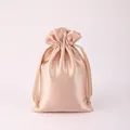 Elegante sacchetto in raso champagne con coulisse per gioielli di lusso e confezioni - 15*20cm / Champagne