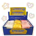 Set di giocattoli squishy burro a lenta risalita per alleviare lo stress - Pane Tostato Grande Pu (bianco)