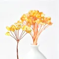 Hand-woven copper wire tree with natural yellow crystal stones for DIY home decor - 15CM / Citrine