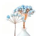 Handmade copper wire tree branch with light blue natural crystal stones for DIY jewelry crafts - 15CM / Aquamarine