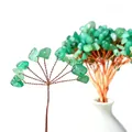 Handmade copper wire money tree with green aventurine crystal chips for DIY craft - 15CM / Green Aventurine