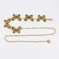 Vintage bohemian gold butterfly metal waist chain belt with sun pendant for women - Vintage Engraved Butterfly Waist Chain (Antique Gold)