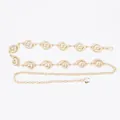 Elegant bohemian gold metal waist chain featuring ornate shell charms for dresses - Conch Shell Metal Waist Chain (Gold)