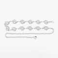 Elegant silver vintage metal waist chain with bohemian shell design for women dresses - Conch Shell Metal Waist Chain (Silver)