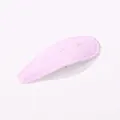 Jolie barrette BB rose en forme de goutte avec texture tissu douce pour les filles - Pince Goutte en Tissu / Rose Clair