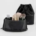 Professional large capacity black foldable makeup brush storage bag with drawstring - Large Capacity Drawstring Bag