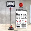 Adjustable height kids basketball hoop set with full accessory kit - 2.02m Upgraded Adjustable Iron Stand