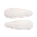 Set of two cream embroidered floral fabric BB hair clips for girls sweet style hair pins - Beige Floral (12)