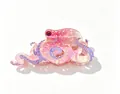 Ocean series pink pearlescent octopus hair claw clip made of acetate for women - Pink / Large