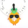 Creative pineapple shaped silicone luggage tag with sunglasses for suitcase ID - Sunglasses Pineapple