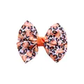 Nœud papillon imprimé léopard et citrouille pour accessoires de fête pour fillettes - - / Style Citrouille Léopard (MC065)