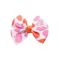 Pince à cheveux noeud avec motif citrouille orange et rose pour coiffure de fête - - / Style Citrouille Rose & Orange (MC067)
